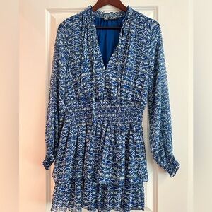 Zara blue & green mini dress - size M